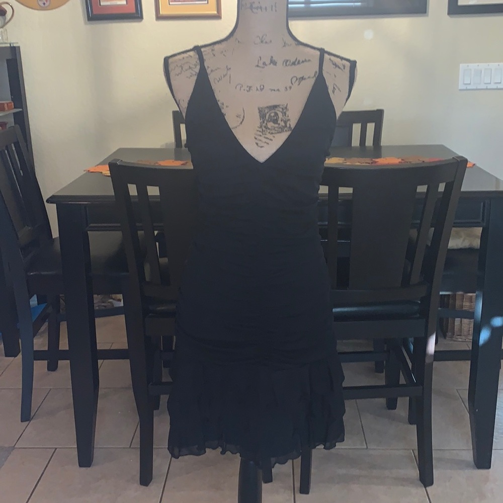 Vintage black cocktail dress, size medium